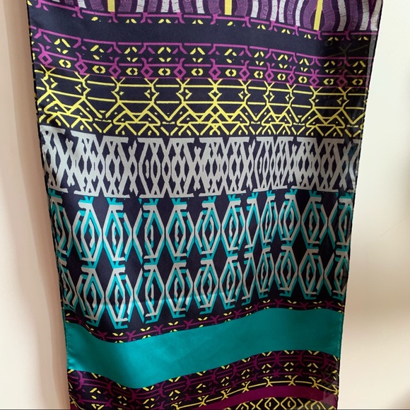 Anne Klein Scarf Geometric Multicolored - Picture 5 of 8